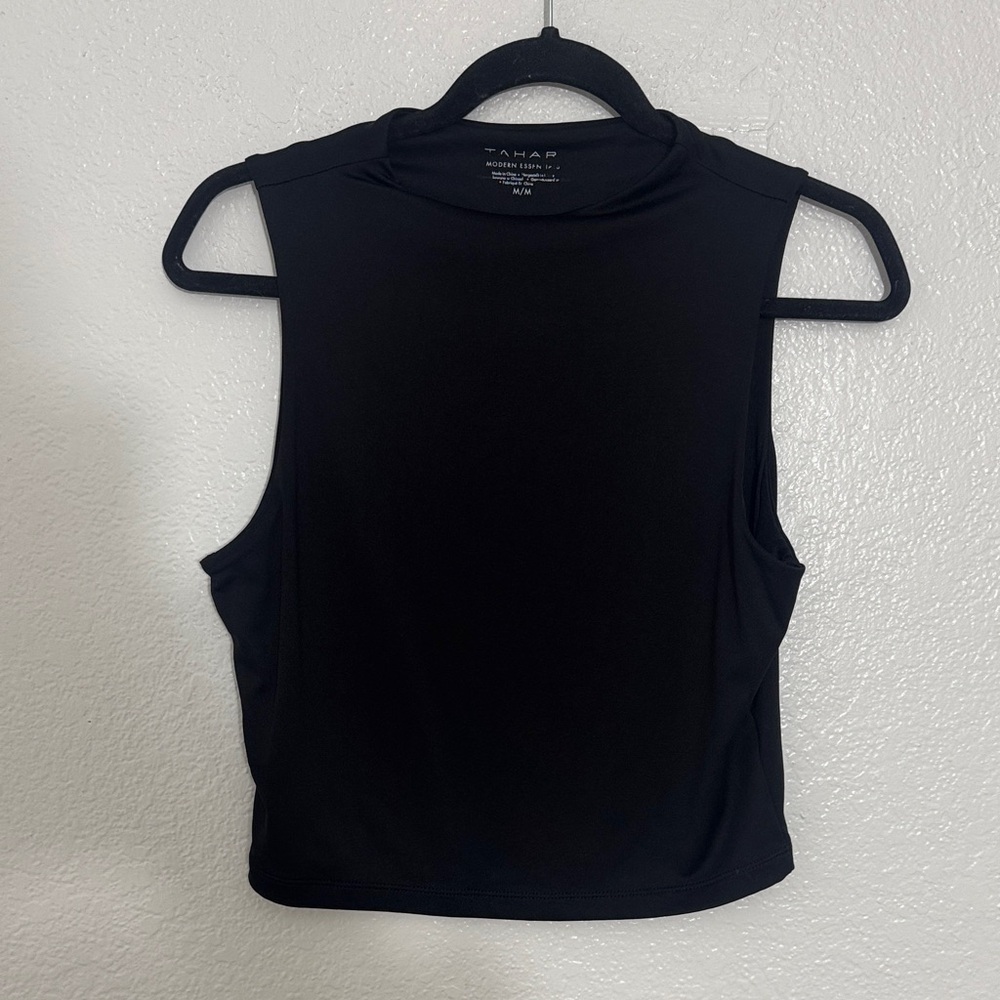 Tahari Black Muscle Tee